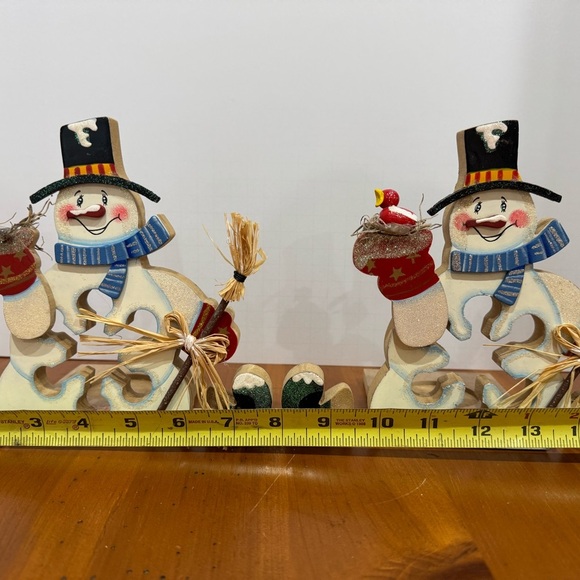 Festive Snowman Decor Set candle holders - Picture 4 of 7